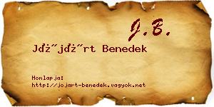 Jójárt Benedek névjegykártya